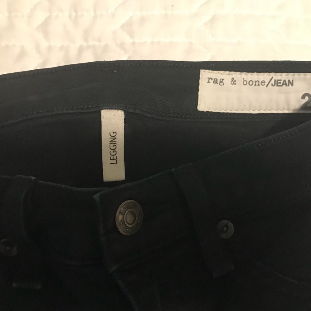 Rag&Bone Plush Legging Jeans-Black